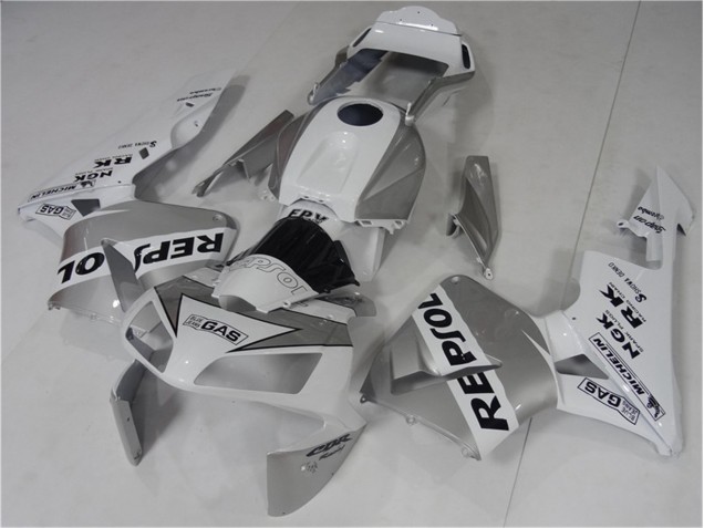 Argent Blanc Noir Repsol Carénages Moto Honda CBR 600 RR 03-04 Argent Blanc Noir Repsol Carénages Moto Honda CBR 600 RR 03-04
