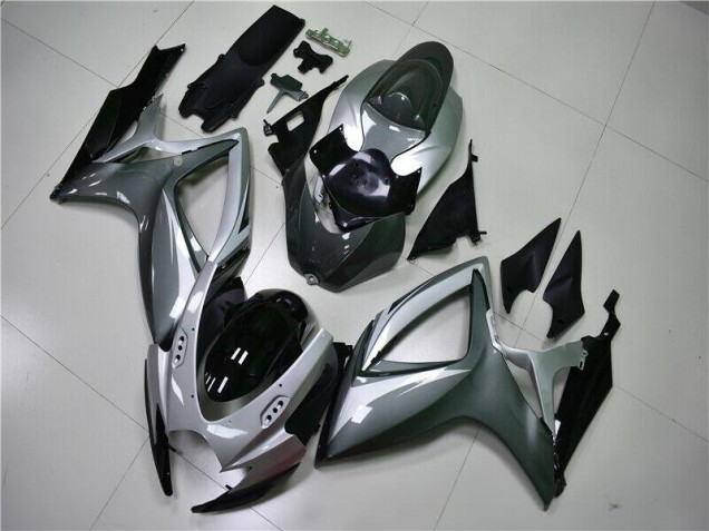 Argent Gris Carénages Moto Suzuki GSXR 600 / 750 K6 06-07 Argent Gris Carénages Moto Suzuki GSXR 600 / 750 K6 06-07