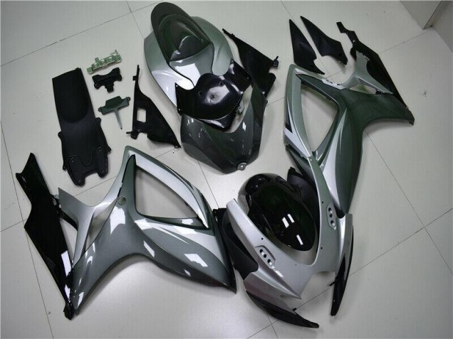 Argent Gris Carénages Moto Suzuki GSXR 600 / 750 K6 06-07 Argent Gris Carénages Moto Suzuki GSXR 600 / 750 K6 06-07
