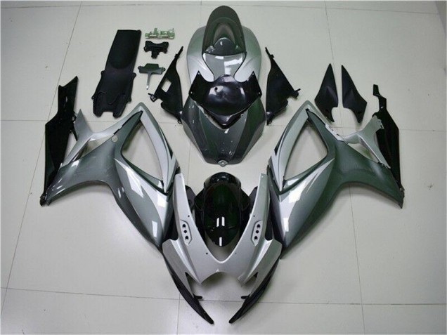 Argent Gris Carénages Moto Suzuki GSXR 600 / 750 K6 06-07 Argent Gris Carénages Moto Suzuki GSXR 600 / 750 K6 06-07