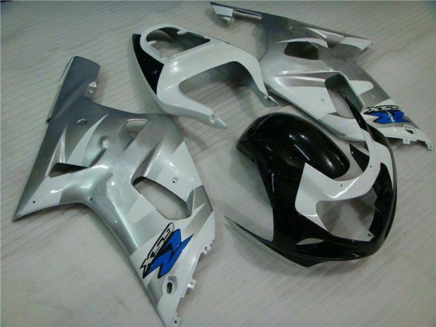 Argent Noir Carénages Moto Suzuki GSXR 600 / 750 K1 K2 K3 01-03 Argent Noir Carénages Moto Suzuki GSXR 600 / 750 K1 K2 K3 01-03