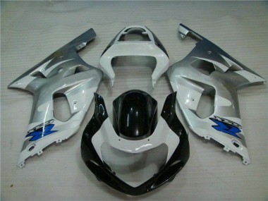Argent Noir Carénages Moto Suzuki GSXR 600 / 750 K1 K2 K3 01-03