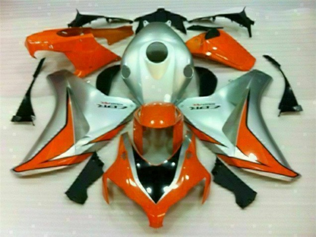Argent Orange Carénage Moto Honda CBR 1000 RR 08-11 Argent Orange Carénage Moto Honda CBR 1000 RR 08-11