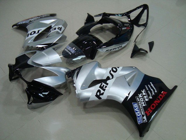 Argent Repsol Carénage Moto Honda VFR 800 02-13 Argent Repsol Carénage Moto Honda VFR 800 02-13