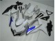 Blanc Argent Bleu Carénage Moto Suzuki GSXR 600 / 750 K8 08-10 Blanc Argent Bleu Carénage Moto Suzuki GSXR 600 / 750 K8 08-10