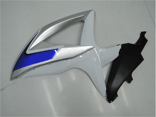 Blanc Argent Bleu Carénage Moto Suzuki GSXR 600 / 750 K8 08-10 Blanc Argent Bleu Carénage Moto Suzuki GSXR 600 / 750 K8 08-10