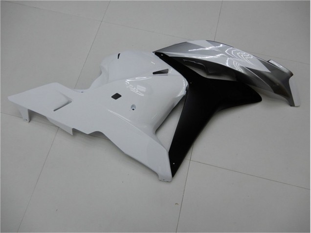 Blanc Argent Noir Carénage Moto Honda CBR 600 RR 09-12 Blanc Argent Noir Carénage Moto Honda CBR 600 RR 09-12
