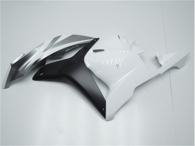 Blanc Argent Noir Carénage Moto Honda CBR 600 RR 09-12 Blanc Argent Noir Carénage Moto Honda CBR 600 RR 09-12