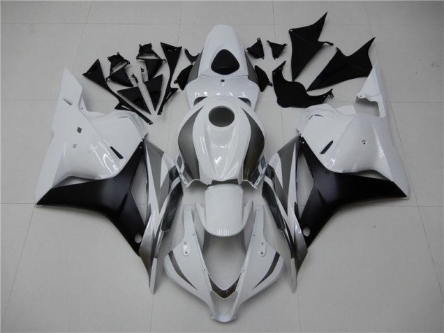 Blanc Argent Noir Carénage Moto Honda CBR 600 RR 09-12 Blanc Argent Noir Carénage Moto Honda CBR 600 RR 09-12