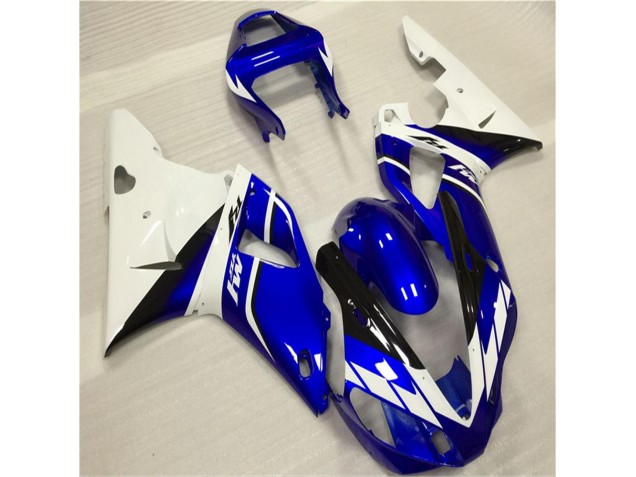 Blanc Bleu Carénage Moto Yamaha R1 00-01 Blanc Bleu Carénage Moto Yamaha R1 00-01