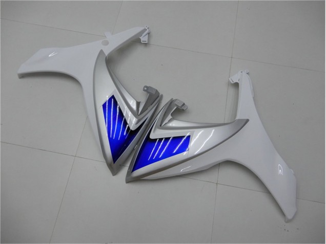 Blanc Bleu Carénages Moto Suzuki GSXR 600 / 750 K6 06-07 Blanc Bleu Carénages Moto Suzuki GSXR 600 / 750 K6 06-07