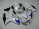 Blanc Bleu Carénages Moto Suzuki GSXR 600 / 750 K6 06-07 Blanc Bleu Carénages Moto Suzuki GSXR 600 / 750 K6 06-07