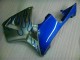 Blanc Bleu Flamme Carénage Moto Honda CBR 600 RR 05-06 Blanc Bleu Flamme Carénage Moto Honda CBR 600 RR 05-06
