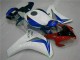 Blanc Bleu Kit Carénages Motos Complet Honda CBR 1000 RR 08-11 Blanc Bleu Kit Carénages Motos Complet Honda CBR 1000 RR 08-11