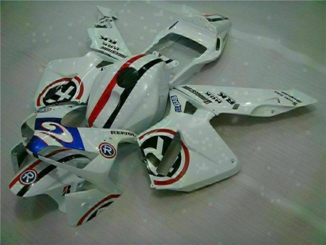 Blanc Bleu R 2 Carénage Moto Honda CBR 600 RR 03-04 Blanc Bleu R 2 Carénage Moto Honda CBR 600 RR 03-04