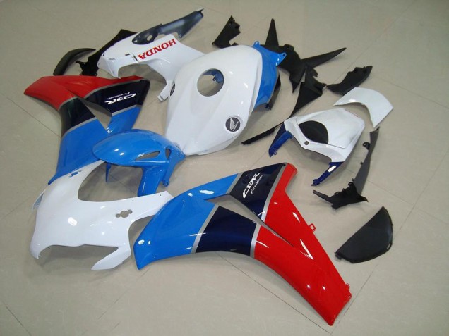 Blanc Bleu Rouge Carénage Moto Honda CBR 1000 RR 08-11 Blanc Bleu Rouge Carénage Moto Honda CBR 1000 RR 08-11