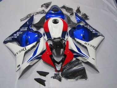 Blanc Bleu Rouge DREAM Carénage Moto Honda CBR 600 RR 09-12