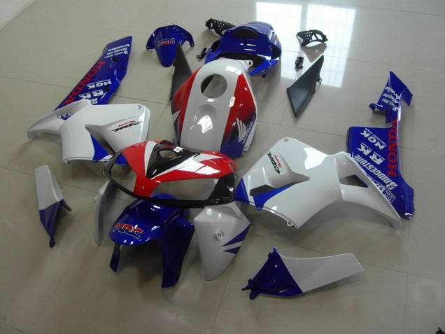 Blanc Bleu Rouge HRC Carénage Moto Honda CBR 600 RR 05-06 Blanc Bleu Rouge HRC Carénage Moto Honda CBR 600 RR 05-06