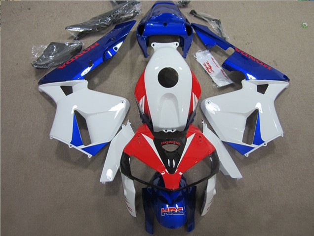 Blanc Bleu Rouge HRC Carénages Moto Honda CBR 600 RR 05-06 Blanc Bleu Rouge HRC Carénages Moto Honda CBR 600 RR 05-06