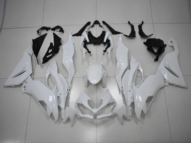 Blanc Carénage Moto Kawasaki ZX6R 19-23