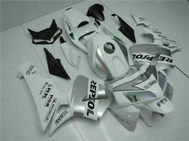 Blanc Carénages Moto de Rechange Honda CBR 600 RR 05-06 Blanc Carénages Moto de Rechange Honda CBR 600 RR 05-06