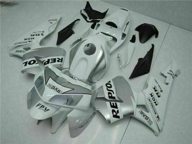 Blanc Carénages Moto de Rechange Honda CBR 600 RR 05-06 Blanc Carénages Moto de Rechange Honda CBR 600 RR 05-06