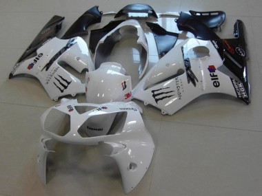 Blanc Monster Carénage Moto Kawasaki ZX12R 02-06