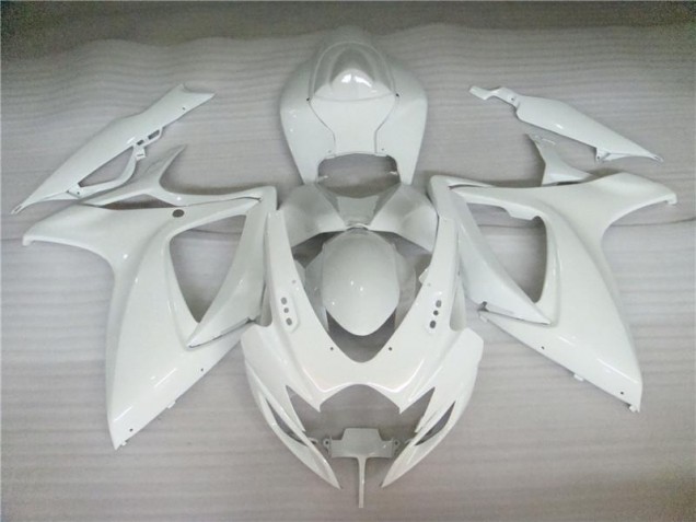 Blanc Nacré Carénage Moto Suzuki GSXR 600 / 750 K6 06-07 Blanc Nacré Carénage Moto Suzuki GSXR 600 / 750 K6 06-07