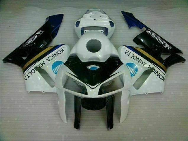 Blanc Noir Carénage Moto Honda CBR 600 RR 05-06 Blanc Noir Carénage Moto Honda CBR 600 RR 05-06