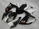 Blanc Noir Carénage Moto Suzuki GSXR 600 / 750 K6 06-07 Blanc Noir Carénage Moto Suzuki GSXR 600 / 750 K6 06-07