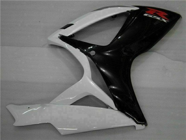 Blanc Noir Carénage Moto Suzuki GSXR 600 / 750 K6 06-07 Blanc Noir Carénage Moto Suzuki GSXR 600 / 750 K6 06-07