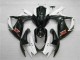 Blanc Noir Carénage Moto Suzuki GSXR 600 / 750 K6 06-07 Blanc Noir Carénage Moto Suzuki GSXR 600 / 750 K6 06-07