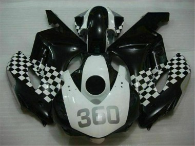 Blanc Noir Carénages Moto Honda CBR 1000 RR 04-05