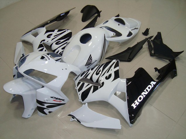 Blanc Noir Carénages Moto Honda CBR 600 RR 05-06 Blanc Noir Carénages Moto Honda CBR 600 RR 05-06