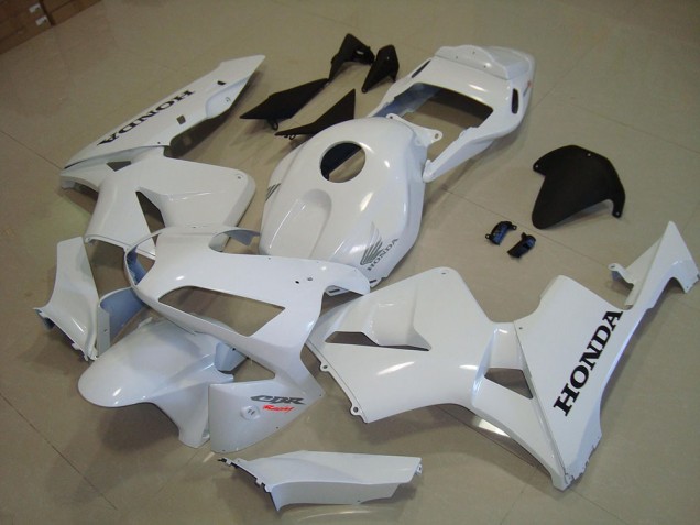 Blanc Noir Décalque Carénage Moto Honda CBR 600 RR 03-04 Blanc Noir Décalque Carénage Moto Honda CBR 600 RR 03-04