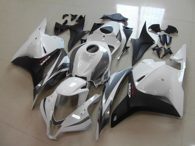 Blanc Noir Gris Carénage Moto Honda CBR 600 RR 09-12 Blanc Noir Gris Carénage Moto Honda CBR 600 RR 09-12