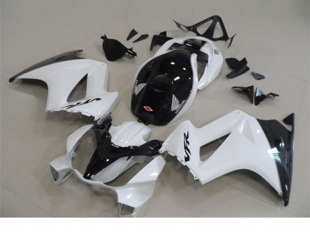 Blanc Noir Kit Carénages Motos Complet Honda VFR 800 02-13 Blanc Noir Kit Carénages Motos Complet Honda VFR 800 02-13