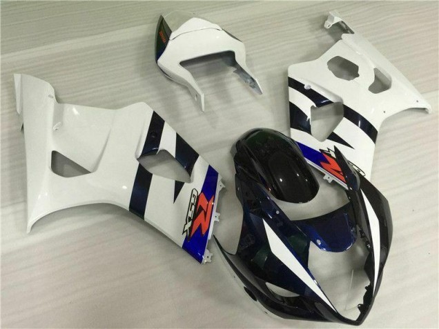 Blanc Noir Kit Carénages Motos Suzuki GSXR 1000 K3 03-04 Blanc Noir Kit Carénages Motos Suzuki GSXR 1000 K3 03-04