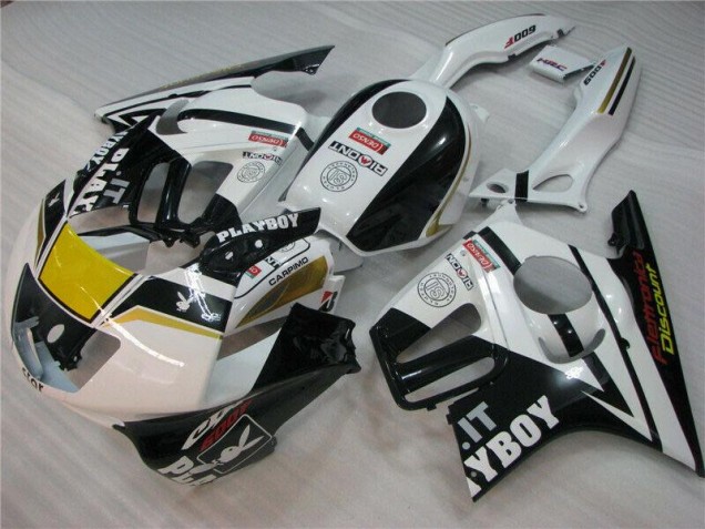 Blanc Noir Playboy Carénage Moto Honda CBR 600 F3 95-98 Blanc Noir Playboy Carénage Moto Honda CBR 600 F3 95-98