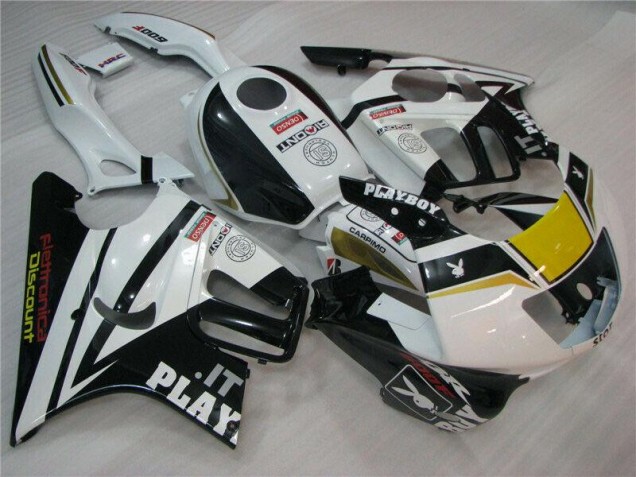 Blanc Noir Playboy Carénage Moto Honda CBR 600 F3 95-98 Blanc Noir Playboy Carénage Moto Honda CBR 600 F3 95-98