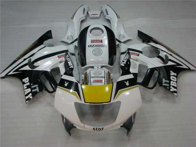 Blanc Noir Playboy Carénage Moto Honda CBR 600 F3 95-98 Blanc Noir Playboy Carénage Moto Honda CBR 600 F3 95-98
