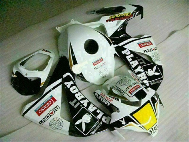 Blanc Noir Playboy Carénages Moto Honda CBR 1000 RR 08-11 Blanc Noir Playboy Carénages Moto Honda CBR 1000 RR 08-11
