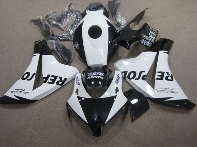 Blanc Noir Repsol Carénage Moto Honda CBR 1000 RR 08-11 Blanc Noir Repsol Carénage Moto Honda CBR 1000 RR 08-11