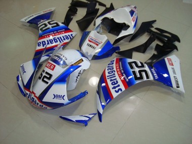 Blanc Noir Sterilgarda Carénage Moto Yamaha R1 09-11