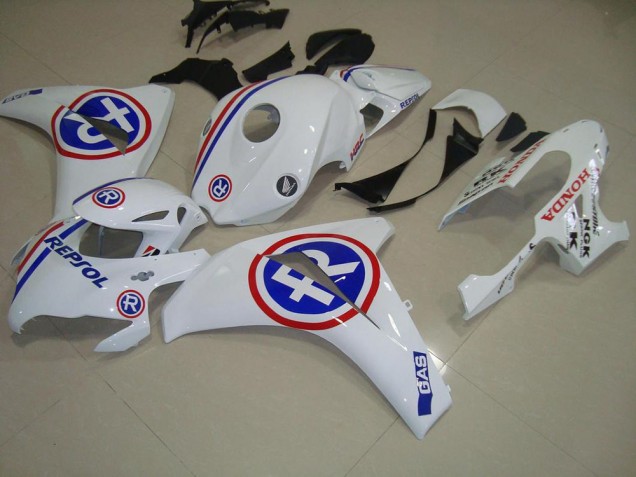 Blanc Repsol Carénage Moto Honda CBR 1000 RR 08-11 Blanc Repsol Carénage Moto Honda CBR 1000 RR 08-11