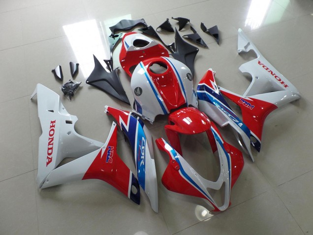 Blanc Rouge Bleu HRC Carénage Moto Honda CBR 600 RR 07-08 Blanc Rouge Bleu HRC Carénage Moto Honda CBR 600 RR 07-08