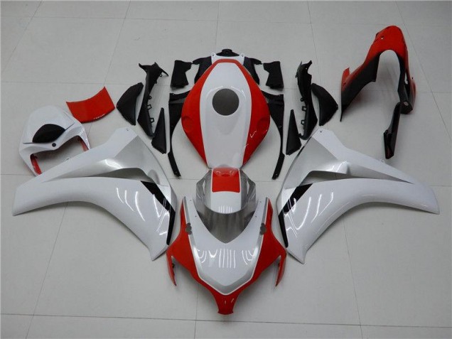Blanc Rouge Carénage Moto Honda CBR 1000 RR 08-11