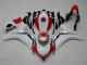 Blanc Rouge Carénage Moto Honda CBR 1000 RR 08-11