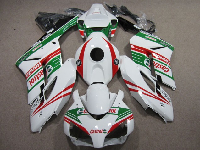 Blanc Rouge Castrol Carénage Moto Honda CBR 1000 RR 04-05 Blanc Rouge Castrol Carénage Moto Honda CBR 1000 RR 04-05