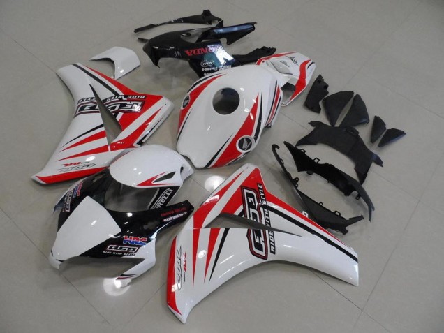 Blanc Rouge HRC Carénage Moto Honda CBR 1000 RR 08-11 Blanc Rouge HRC Carénage Moto Honda CBR 1000 RR 08-11
